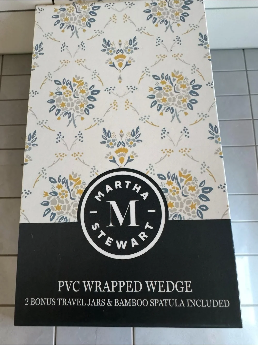 Martha Stewart PVC Wrapped Wedge Cosmetic Bag - NWT